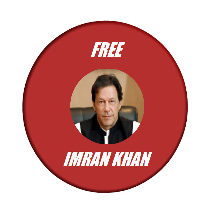 FREE IMRAN KHAN Button Badge Message 25mm, 32mm, 58mm