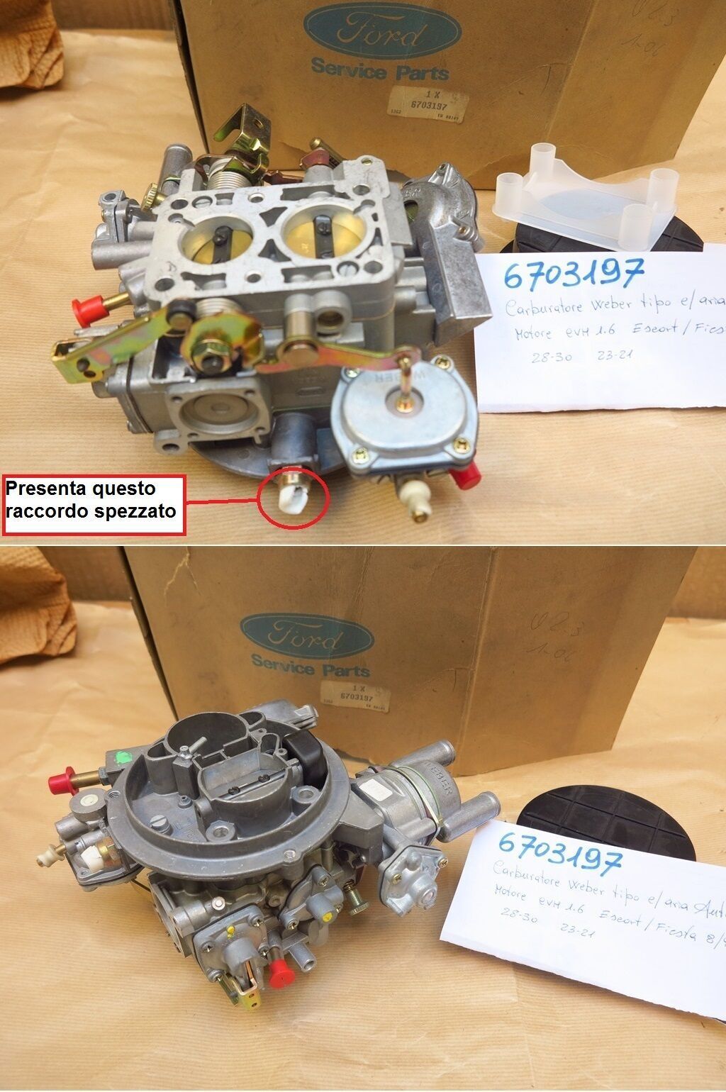Weber Installation Engine Carburetor With Auto Air Valve Ford Escort