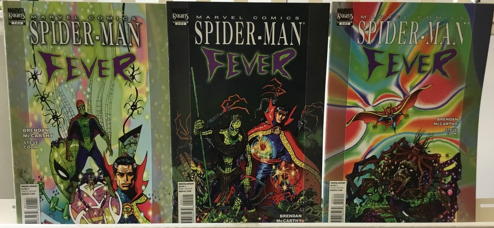 Spider-Man Fever (2010) Complete Set #1-3 VF Marvel Comic Run Lot
