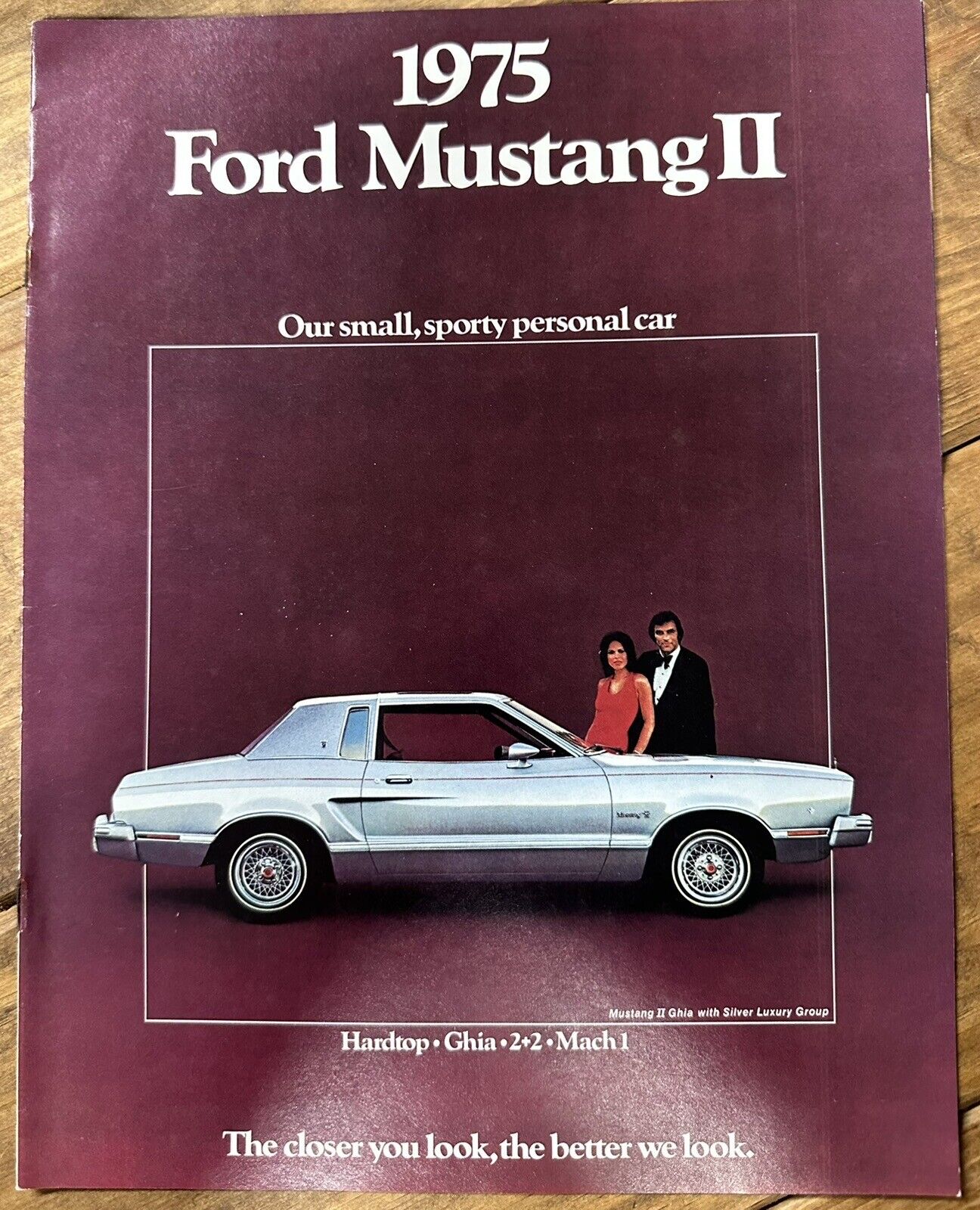 New Old Stock 1975 Ford Mustang II Showroom Advertising Dealer Sales Brochure