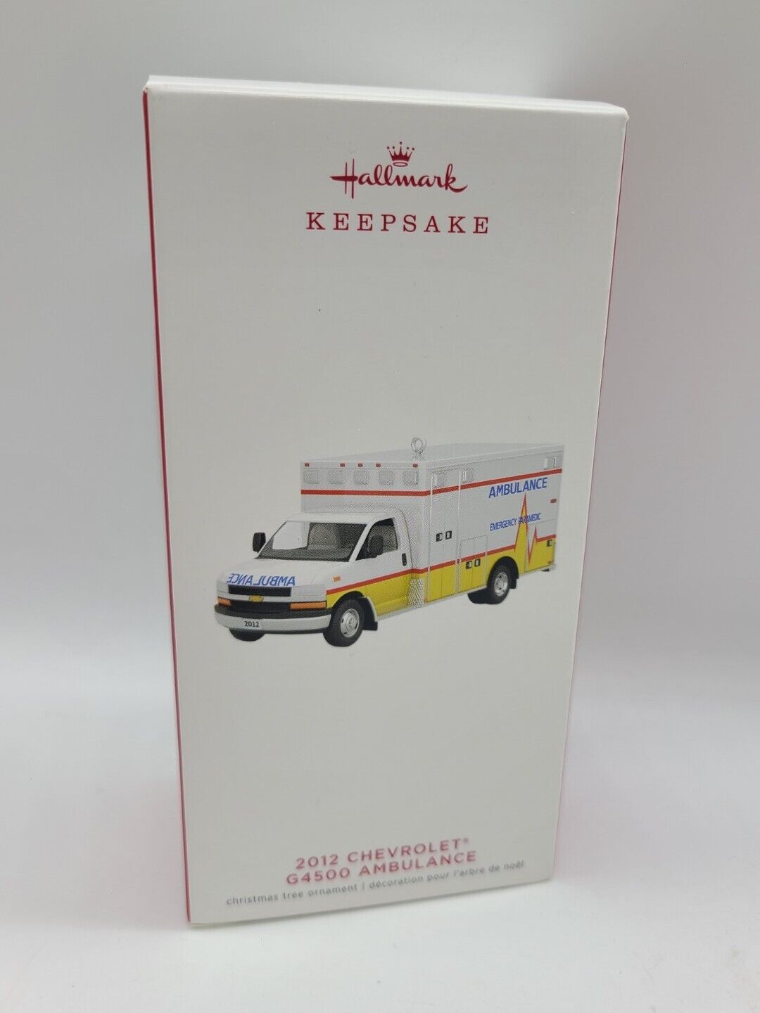2019 Hallmark Keepsake Ornament 2012 Chevrolet G4500 Ambulance