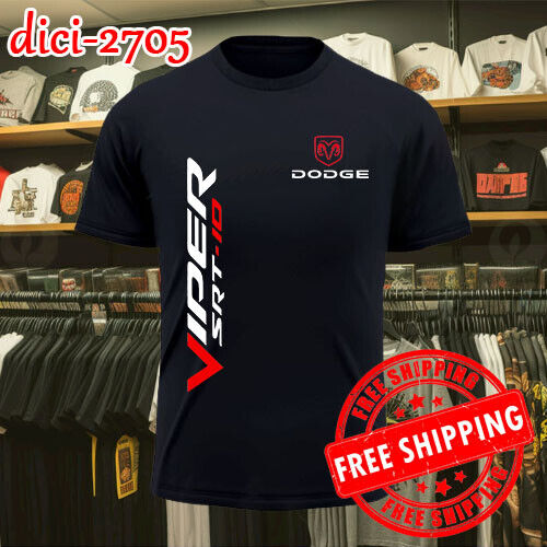 DODGE VIPER SRT Edition Design Logo Men's T shirt USA Size  
