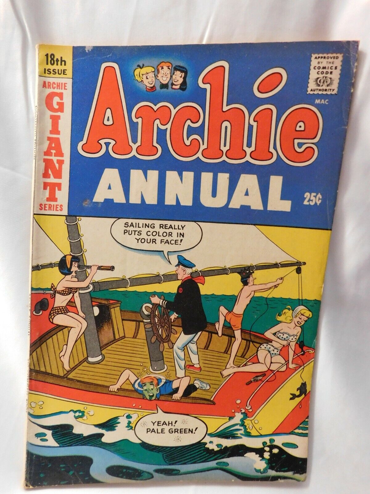 Archie Giant Series Comic Book Annual 18th Issue Silver 1966-1967