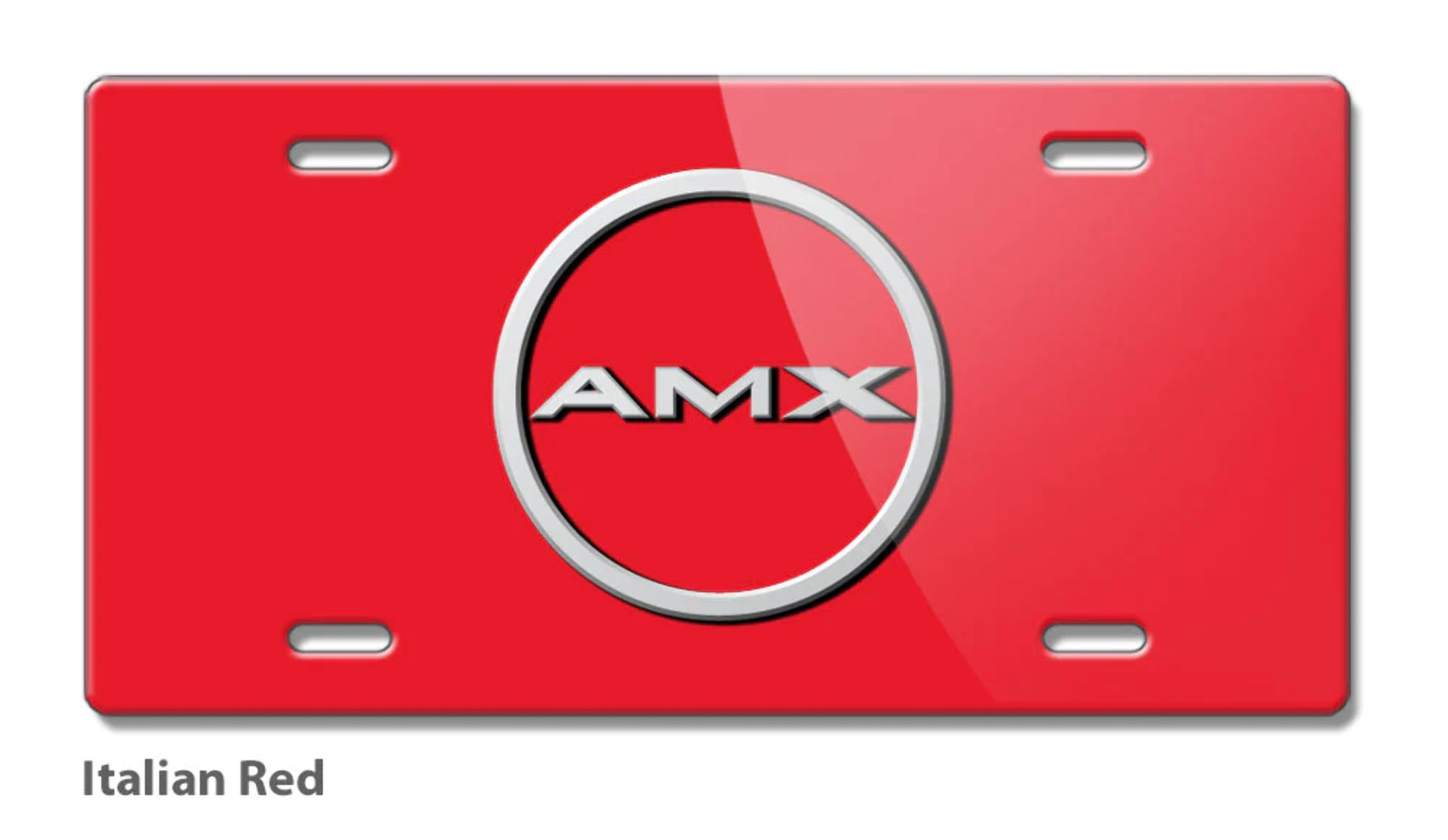 1968 - 1969 AMC AMX Quarter Panel Circle Emblem Novelty License Plate  16 colors