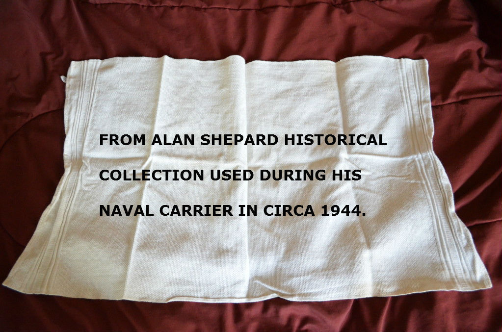 HISTORICAL ALAN SHEPARD+1st AMERICAN ASTRONAUT+OWNED 1944 NAVYGEAR+COA  Last One