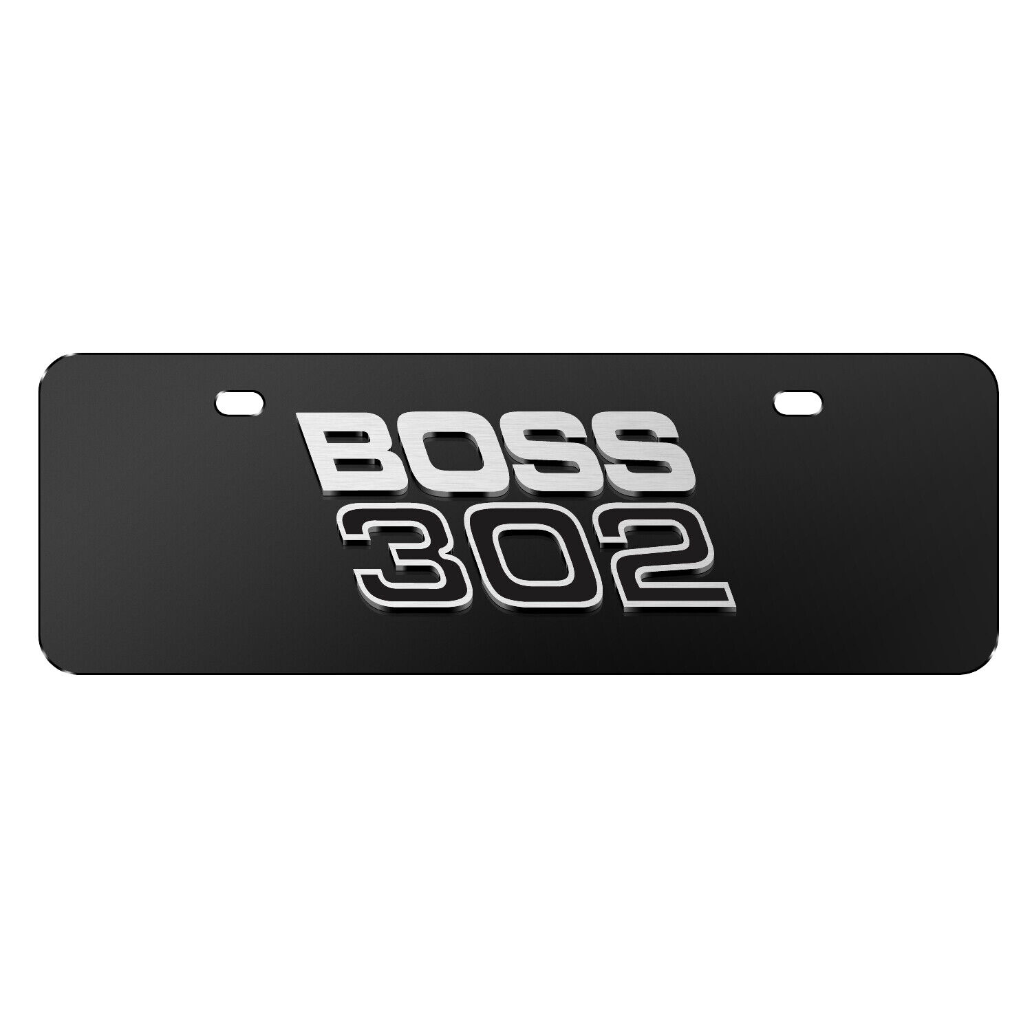 Ford BOSS 302 3D Logo on Black 12\