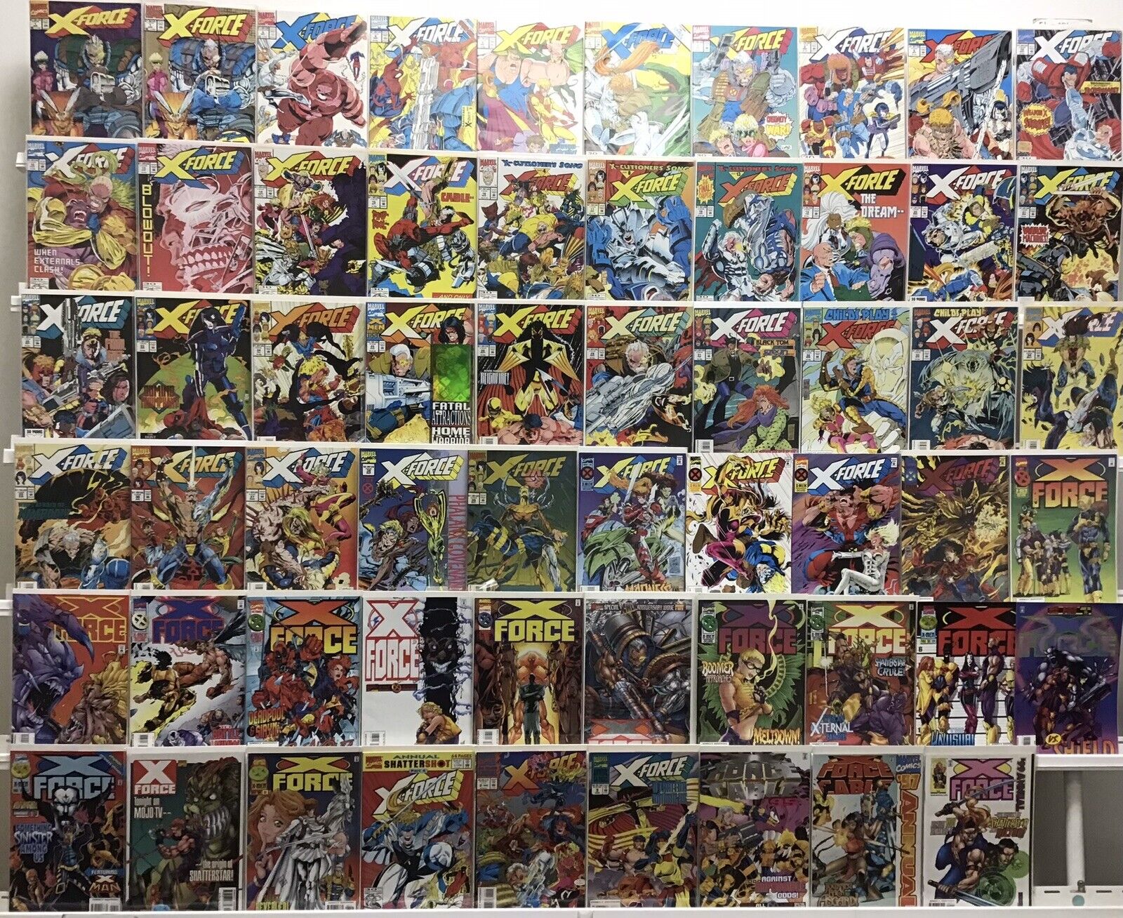 Marvel Comics - X-Force Run Lots Plus Annuals - Comic Book Lot Of 59