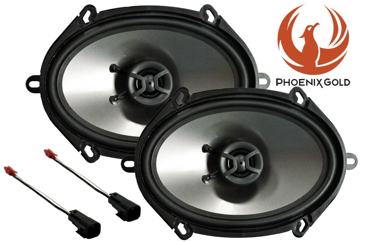 Phoenix Gold Z-Series 80 Watt Replacement Car Truck Speakers & Plug Harnesses