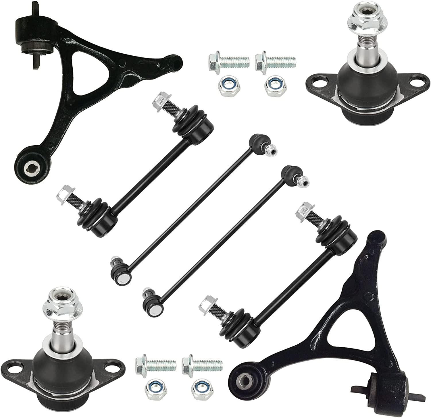 Front Lower Control Arms W/Ball Joints Sway Bar Links 2003 2004 2005 2006 2007 2