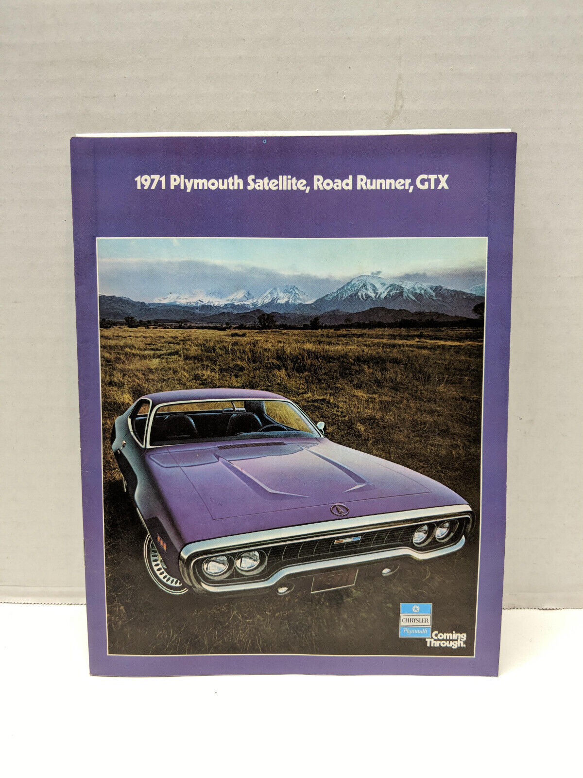 Original 1971 Plymouth Satellite Road Runner GTX Sales Brochure 71 Mopar Muscle