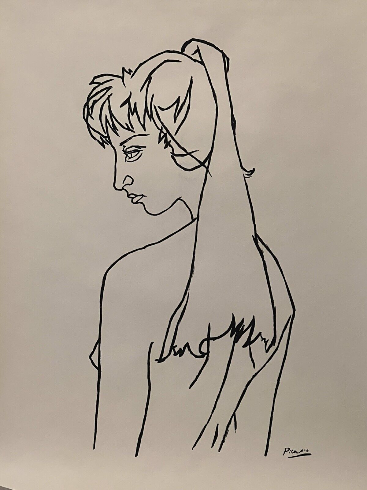 Pablo Picasso Sylvette Girl With The Ponytail Mid 20th century 1954 RARE