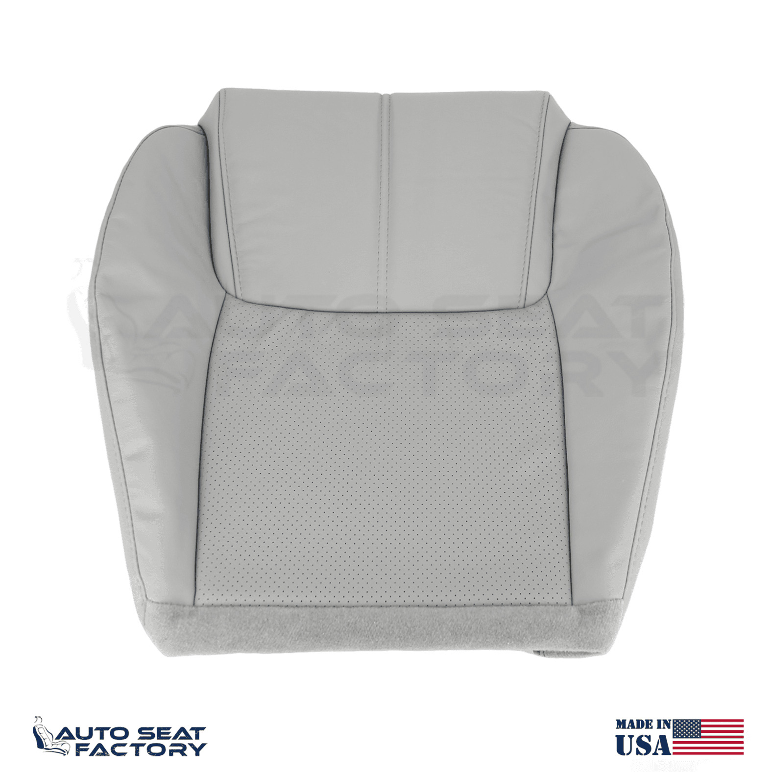 Replacement Perforated Seat Cover Fits Jeep Commander 2006 - 2010 Driver Bottom