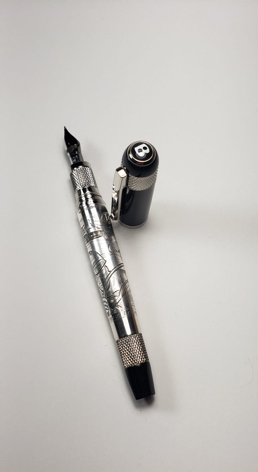 Tibaldi Brooklands Collection - Sterling Silver Fountain Pen