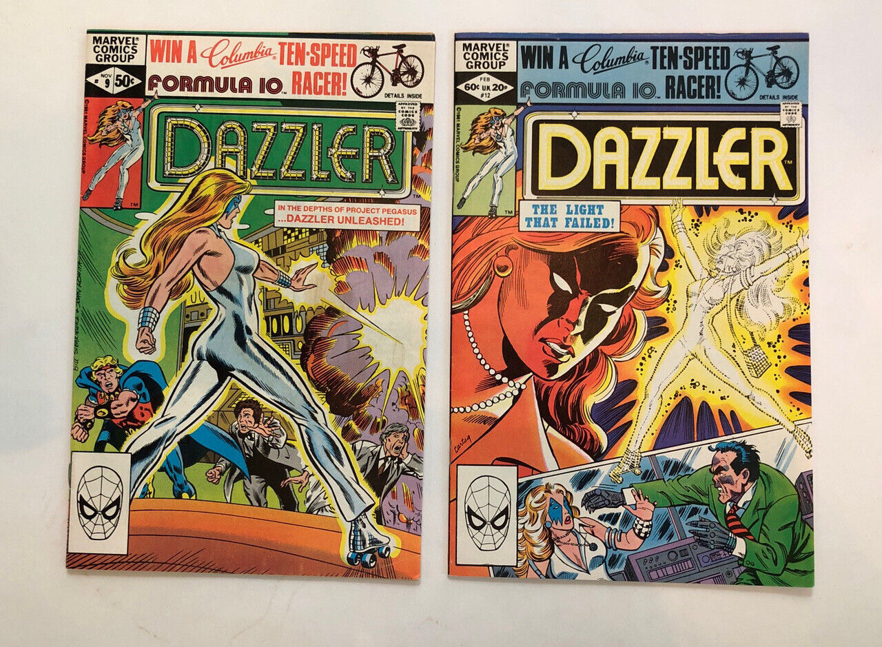 DAZZLER - TWO BOOK LOT- #9 & #12, MARVEL