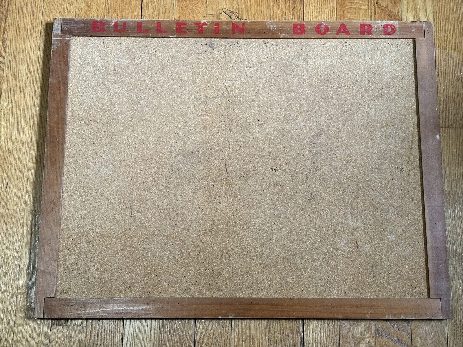 Vintage School Cork Bulletin Board