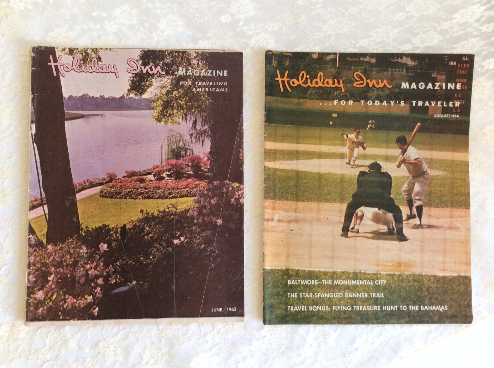 Holiday Inn Magazines For Traveling America 2 Issues. Vintage. 1963 & 1966