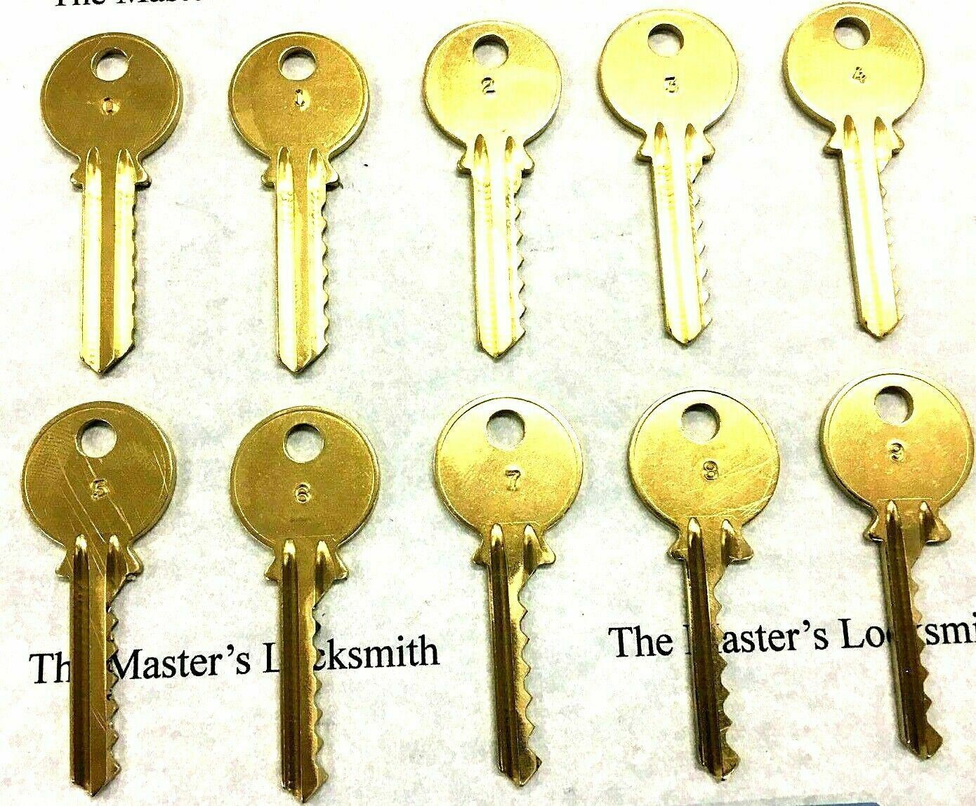 5 Sets of Space & Depth Keys AR4 Y2 KW11 SC4 L4 Residential & Commercial Keys