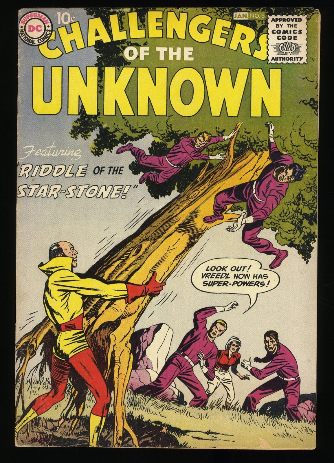 Challengers Of The Unknown #5 FN+ 6.5 Jack Kirby Wally Wood Art DC Comics 1958