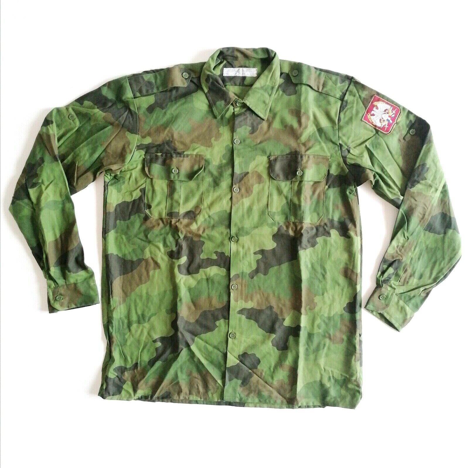 Genuine Serbian Military Shirt M93 Camouflage OakLeaf Lightweight Combat Surplus