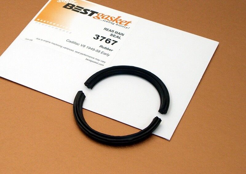 1949 TO 1958 CADILLAC REAR MAIN ENGINE OIL SEAL RUBBER STYLE 2 PIECES USA MADE 