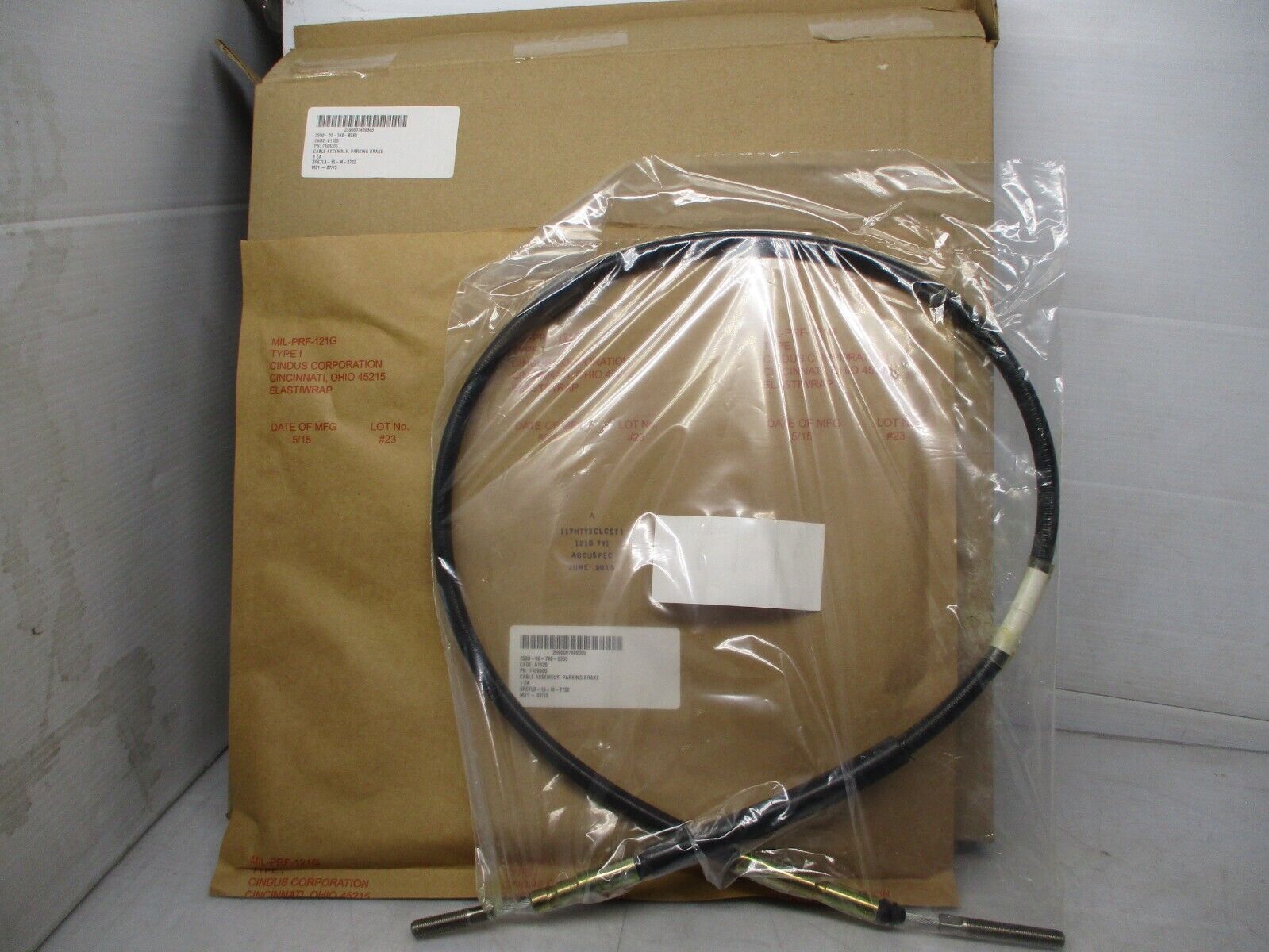 5 TON EMERGENCY PARKING BRAKE CABLE 7409365 M54A2 and M809 series truck military