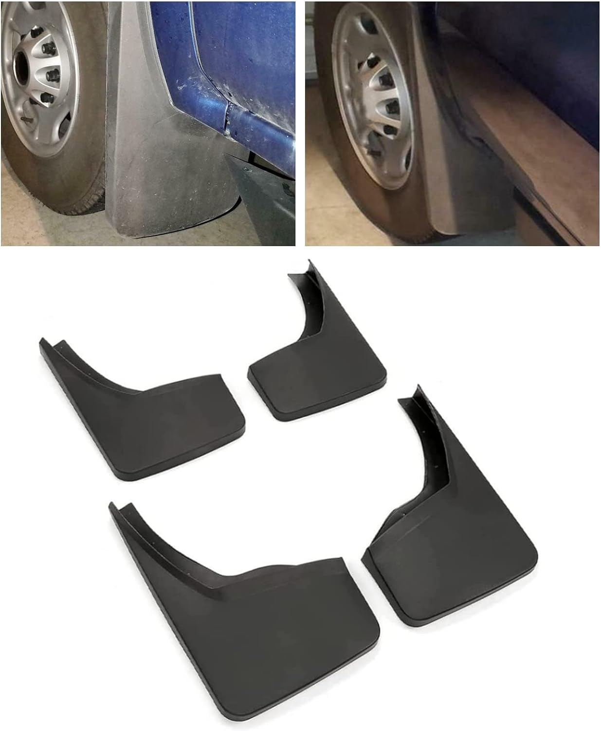 Mud Flaps Splash Guards Compatible with 2014-2018 GMC Sierra 1500 & 2015-2019 GM