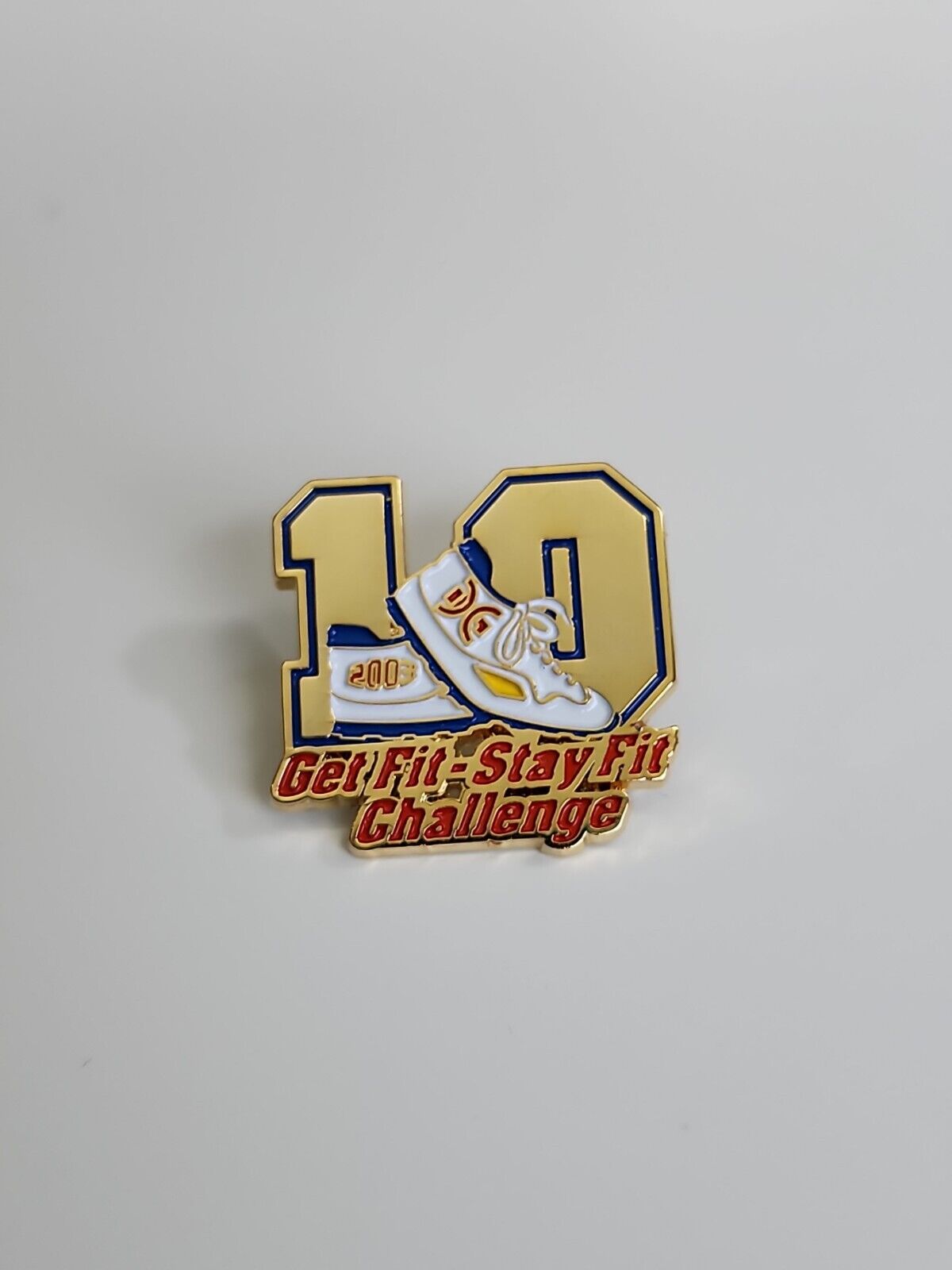 Get Fit Stay Fit Challenge Lapel Pin 