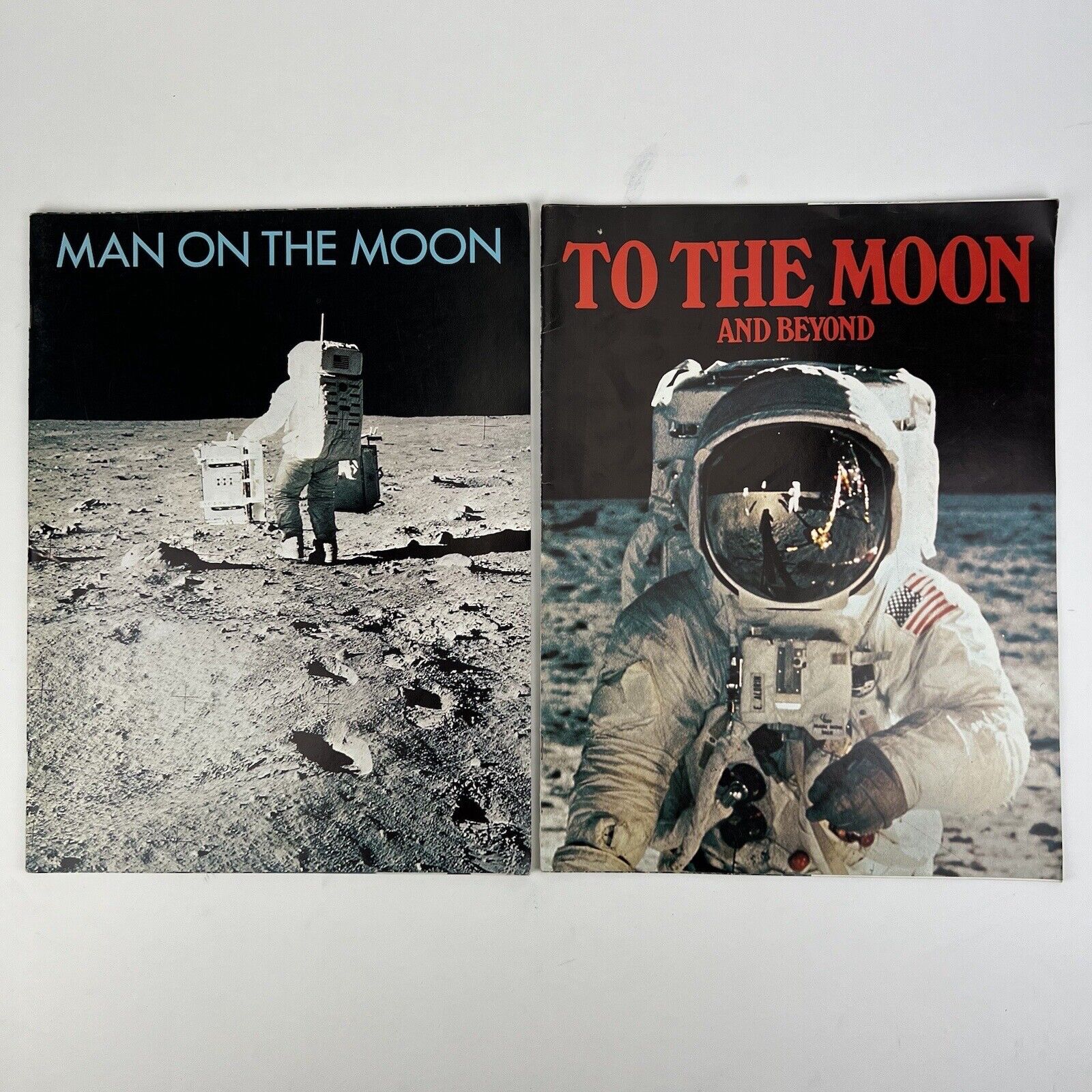 Lot of 2x RARE 1969 APOLLO LUNAR MOON MISSION Books by U.S. Information Service