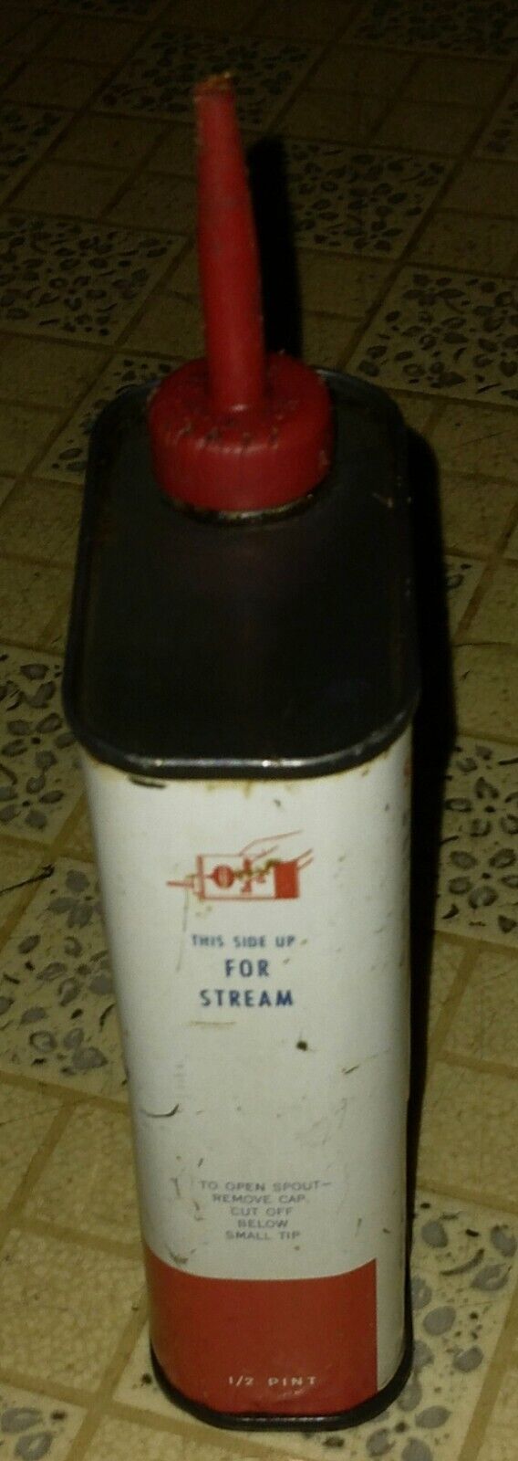 vintage standard oil  electric motor oil 1/2 pint tin