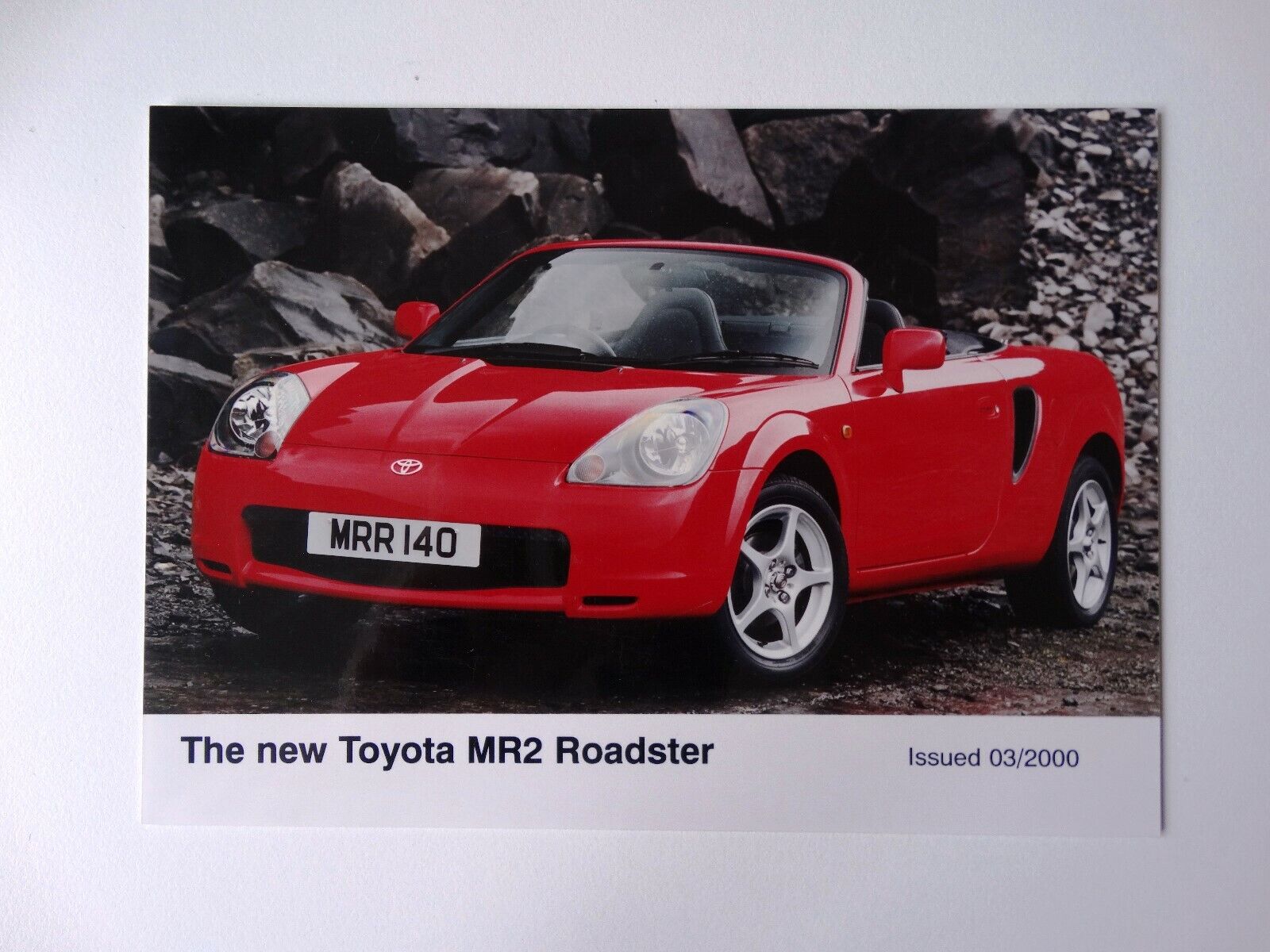 TOYOTA MR2 Mk3 PRESS PHOTOGRAPH (not brochure), March 2000 - free UK postage