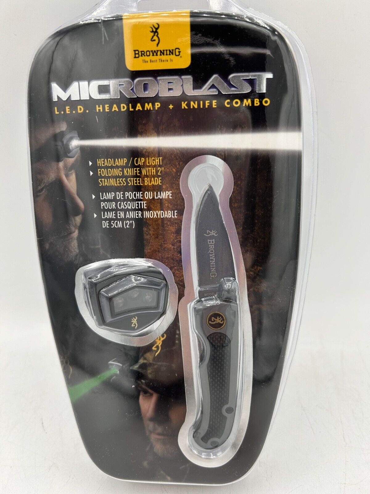 Browning Microblast L.E.D. Headlamp + Knife Combo #3712220