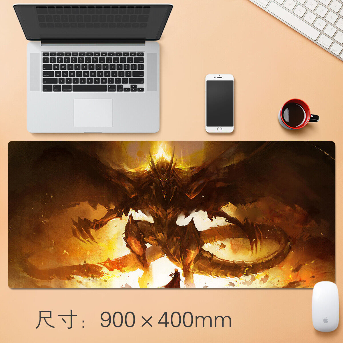 Yu-Gi-Oh Anime High Definition Mouse Pad Large Mat Desk Keyboard Mat Gift #4
