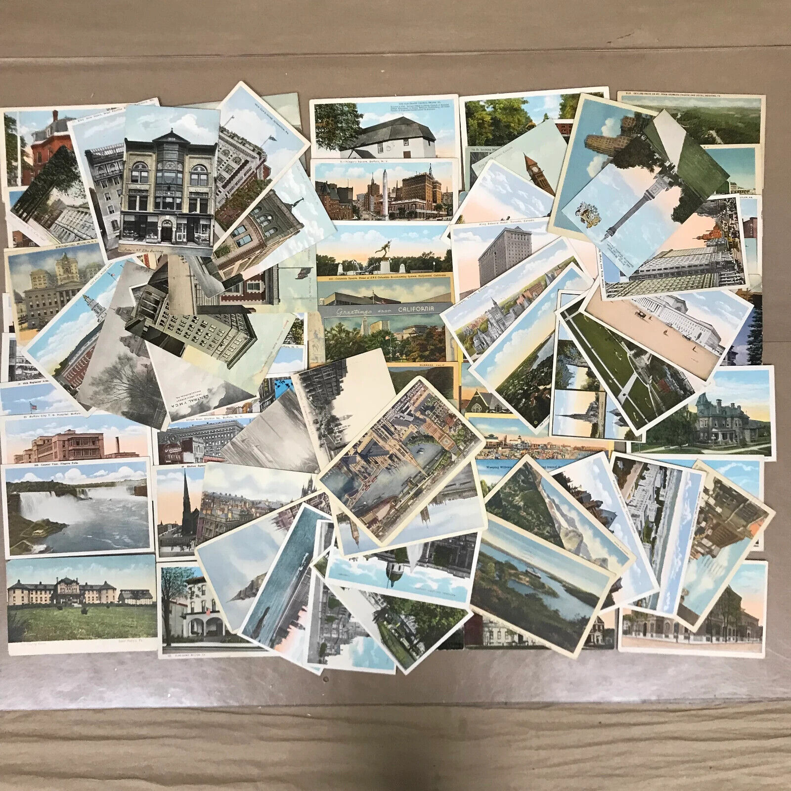 Vintage Estate 85pc Postcard Lot USA Canada London Landmarks Scenic Travel