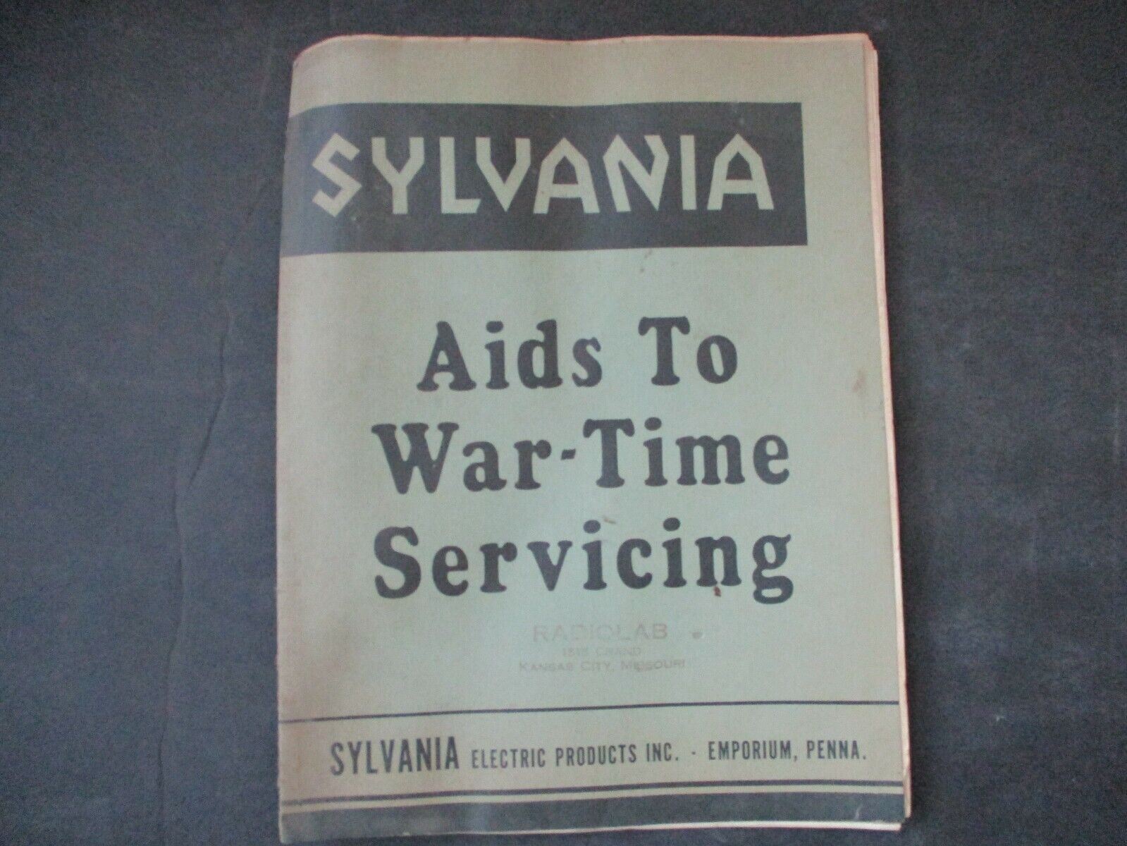 Sylvania Aids To War-Time Servicing guide