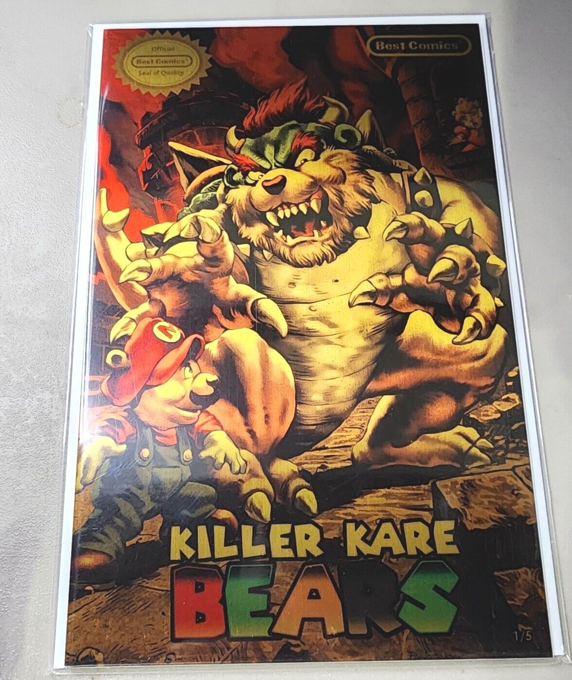 Killer Kare Bears Kjng Boswer Super Mario Homage METAL 1/5