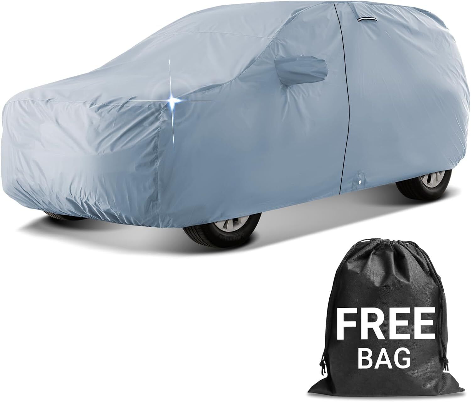 Premium SUV Car Cover Waterproof All Weather | Rain Snow UV Sun Hail Protector