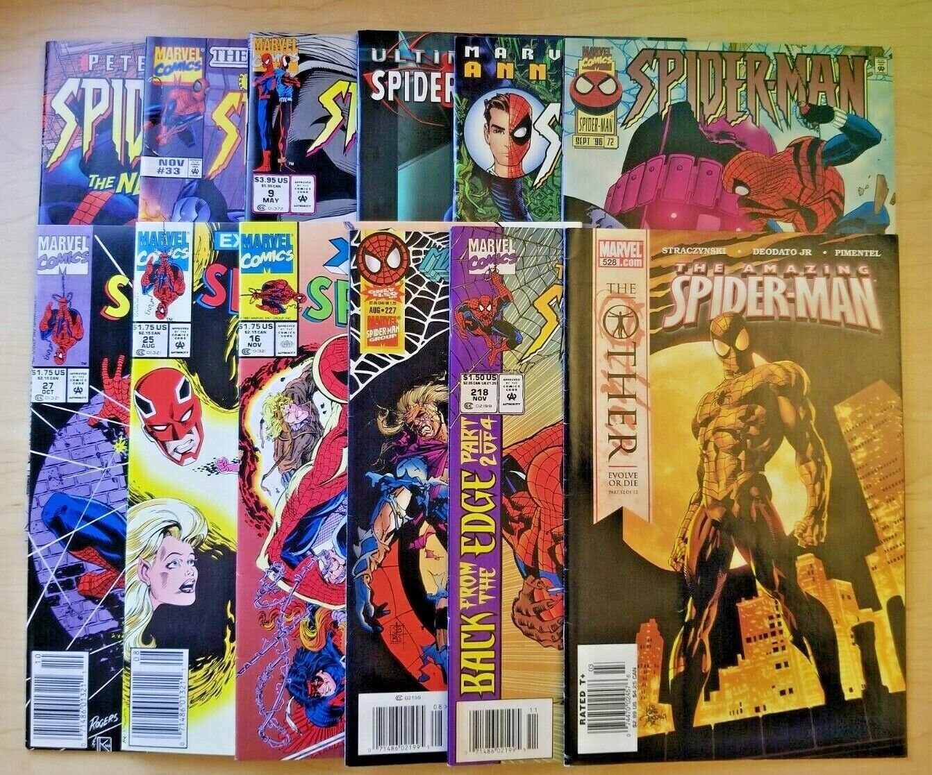 Spiderman lot of 12 late 90's newsstands (Marvel) Amazing Ultimate Spectacular