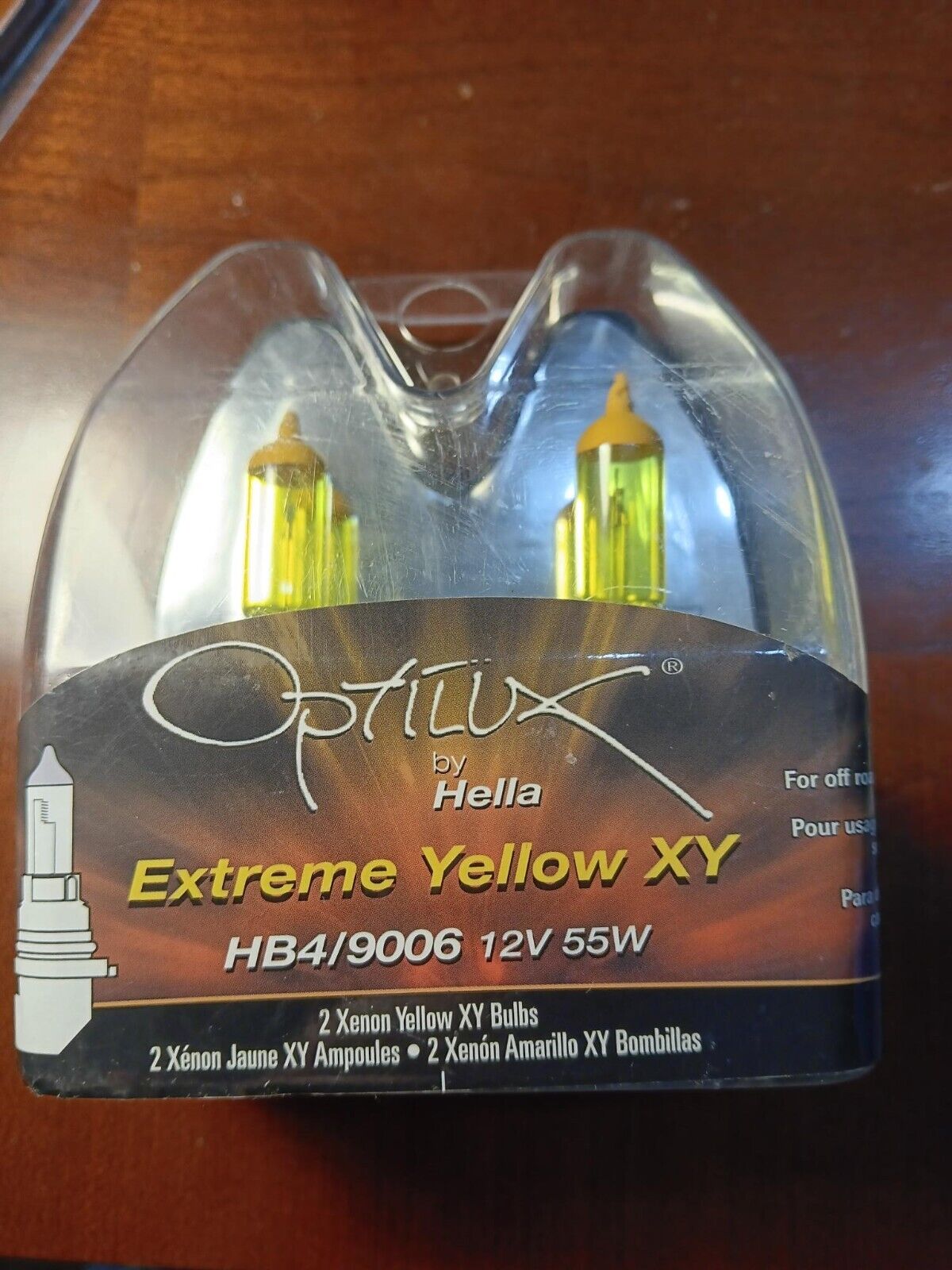 Optilux Hella H71070602 XY Series HB4 9006 Xenon Yellow Bulbs, 2V,55W,2 Pack