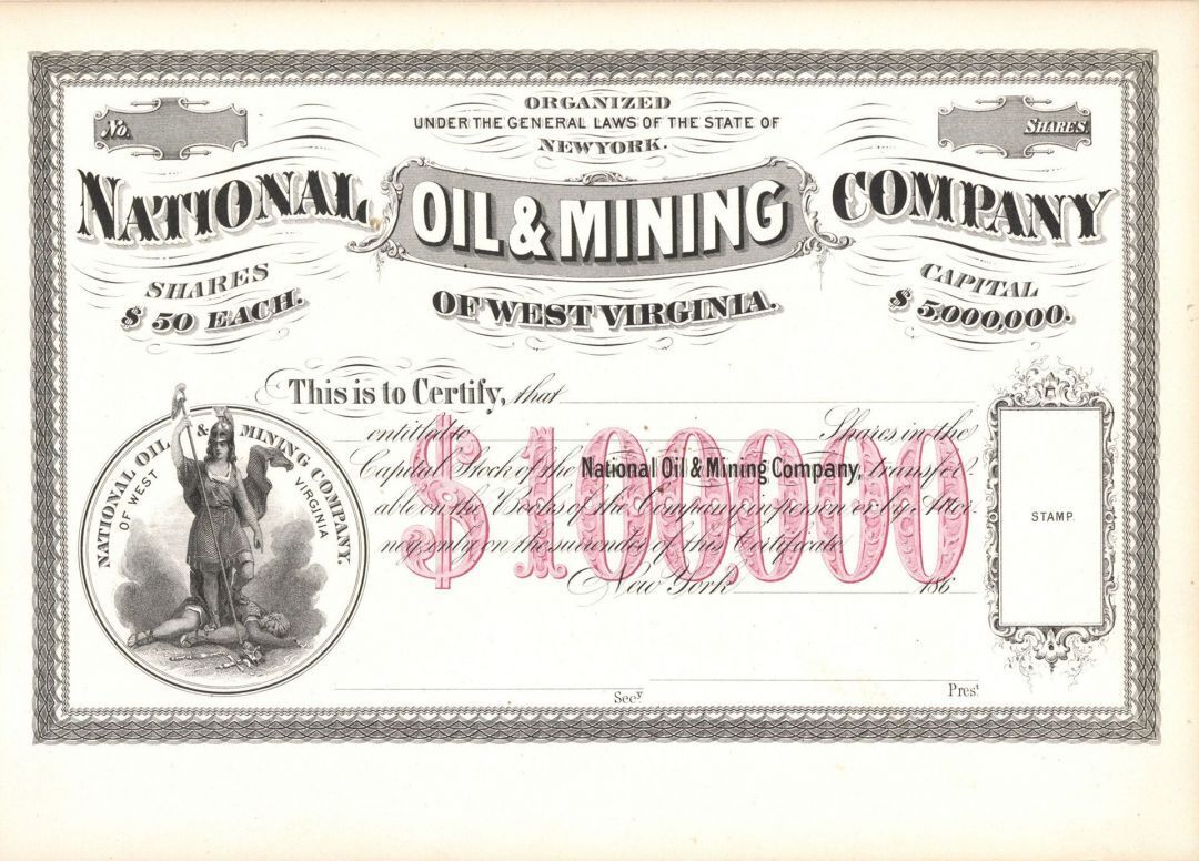 National Oil and Mining Company of West Virginia - Proof - Proofs