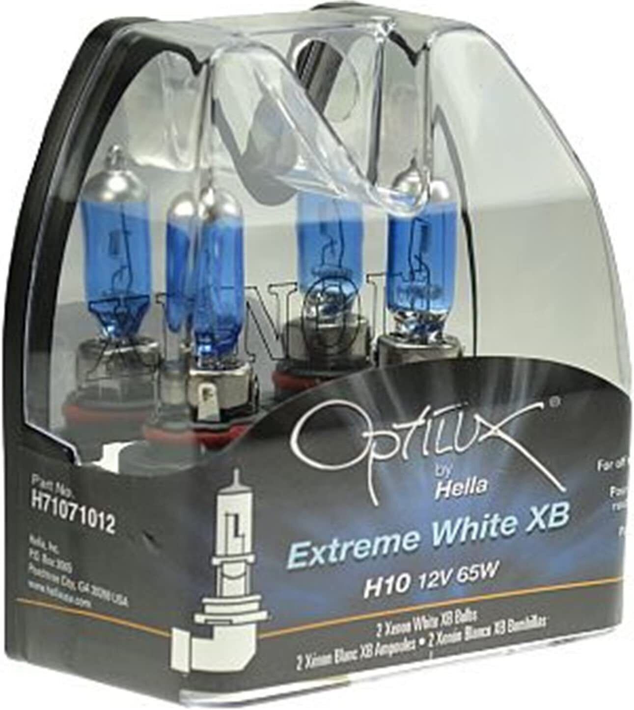HELLA H71071372 Optilux XB Series H8 Xenon White Halogen Bulbs, 12V, 35W, 2 Pack