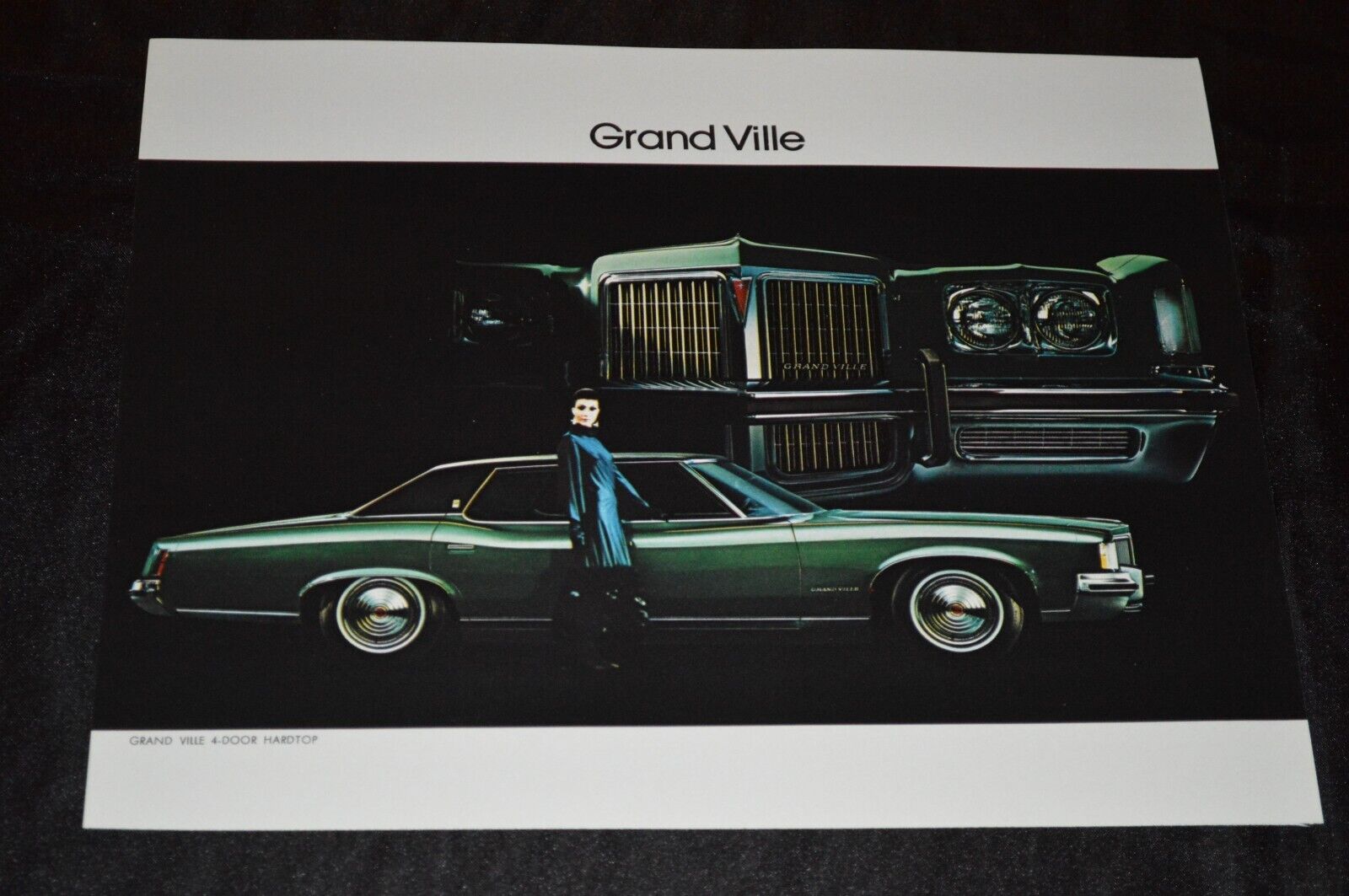 1972 PONTIAC GRANDVILLE ORIGINAL DEALER ADVERTISEMENT PRINT AD 72 GRAND VILLE