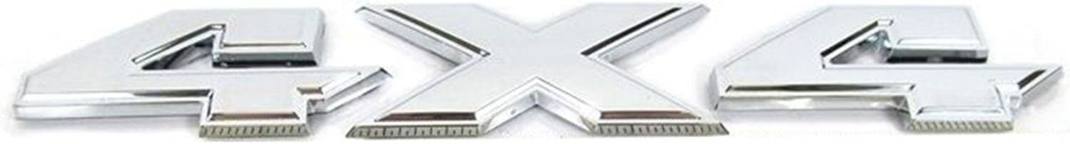 1 Oem Black 4X4 Emblem Badge 3D 4 X 4 Emblem Nameplate Decal Compatible With 150