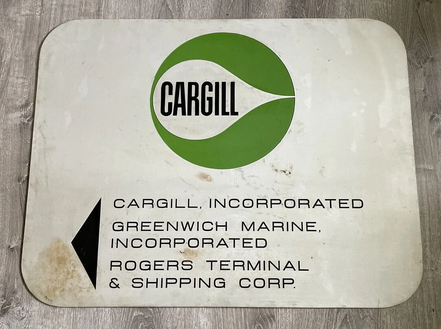 Vintage Cargill Incorporated Tire 36x28” Aluminum Metal Sign