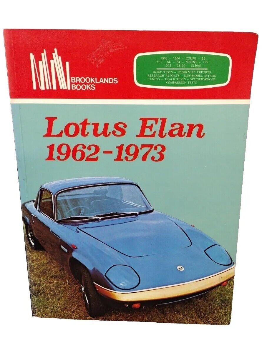 Lotus Elan 1962-1973  Brooklands BOOKS  R M Clarke a new lotus sports car