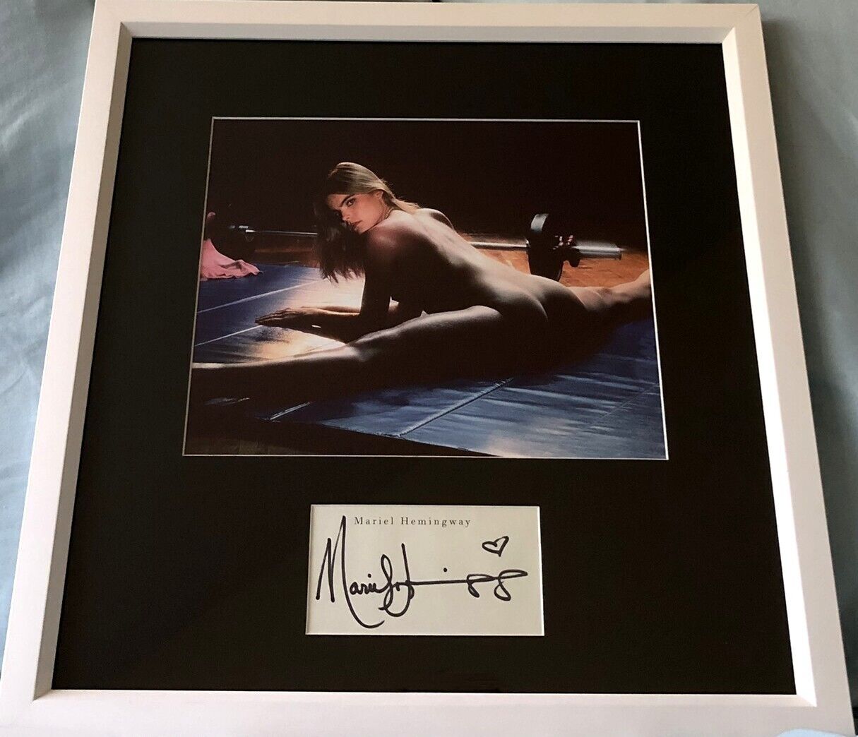 Mariel Hemingway autograph signed auto framed with sexy Star 80 8x10 movie photo
