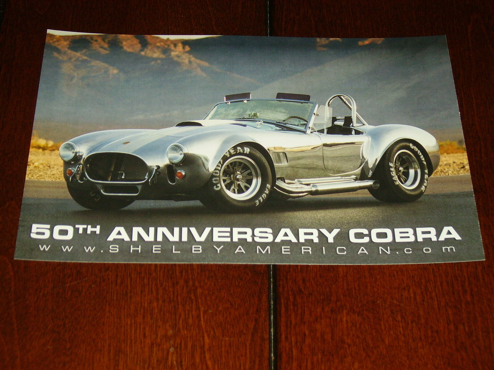 SHELBY 50th ANNIVERSARY COBRA 427 S/C - DOUBLE SIDED SALES SHEET / BROCHURE
