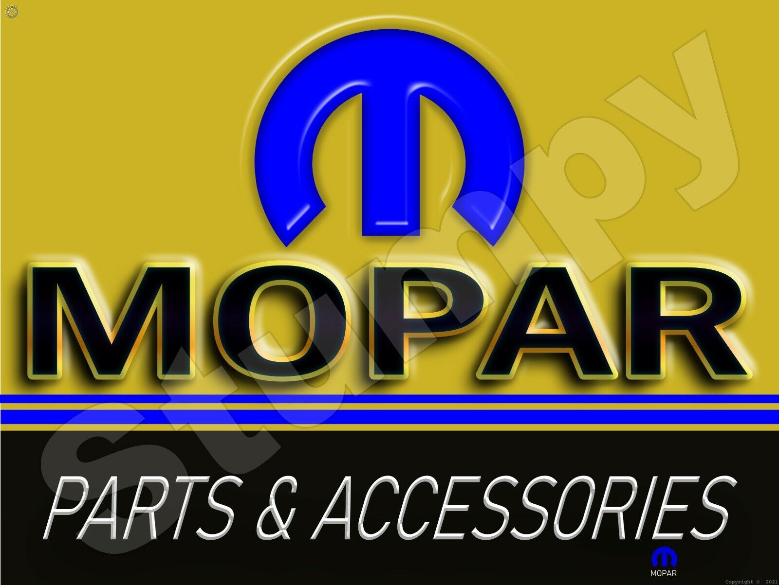 Mopar Parts & Accessories Metal Sign 9