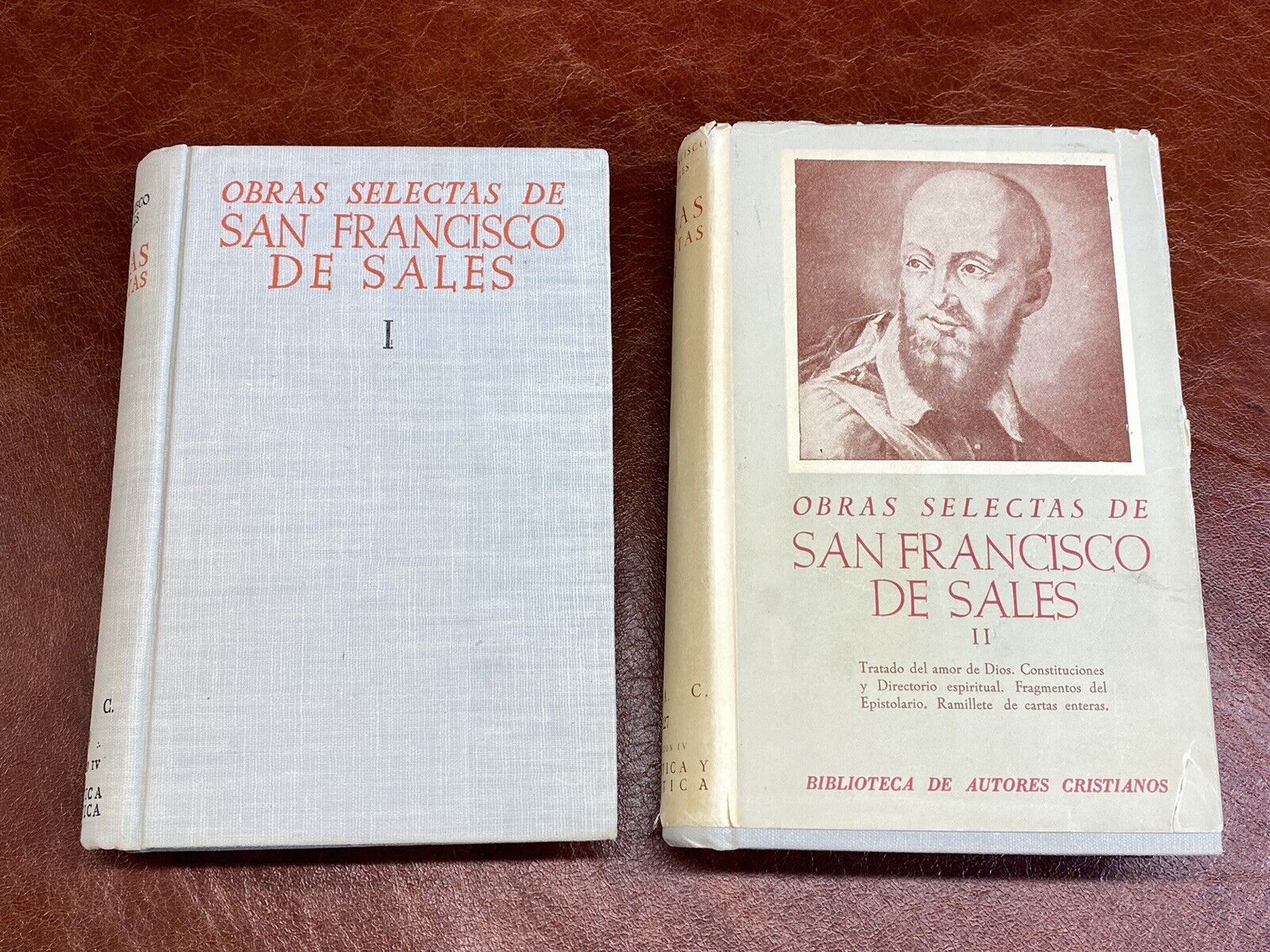 Obras Selectas De San Francisco De Sales , 2 Tomos, 1953-1954, Editorial B.A.C.