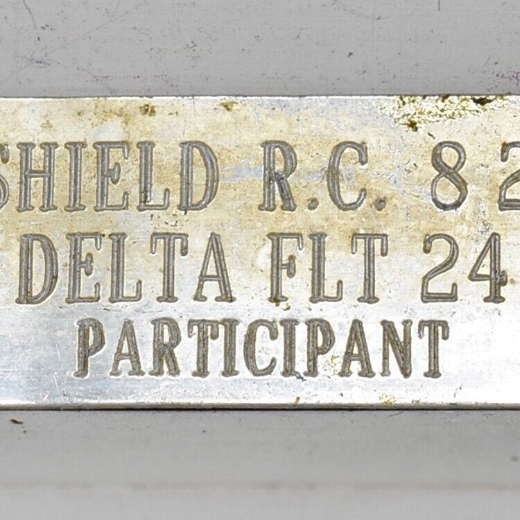 1969 Tri-Shield RC Delta 24 Participant Rallye Rally Race Sport Car Club Plaque