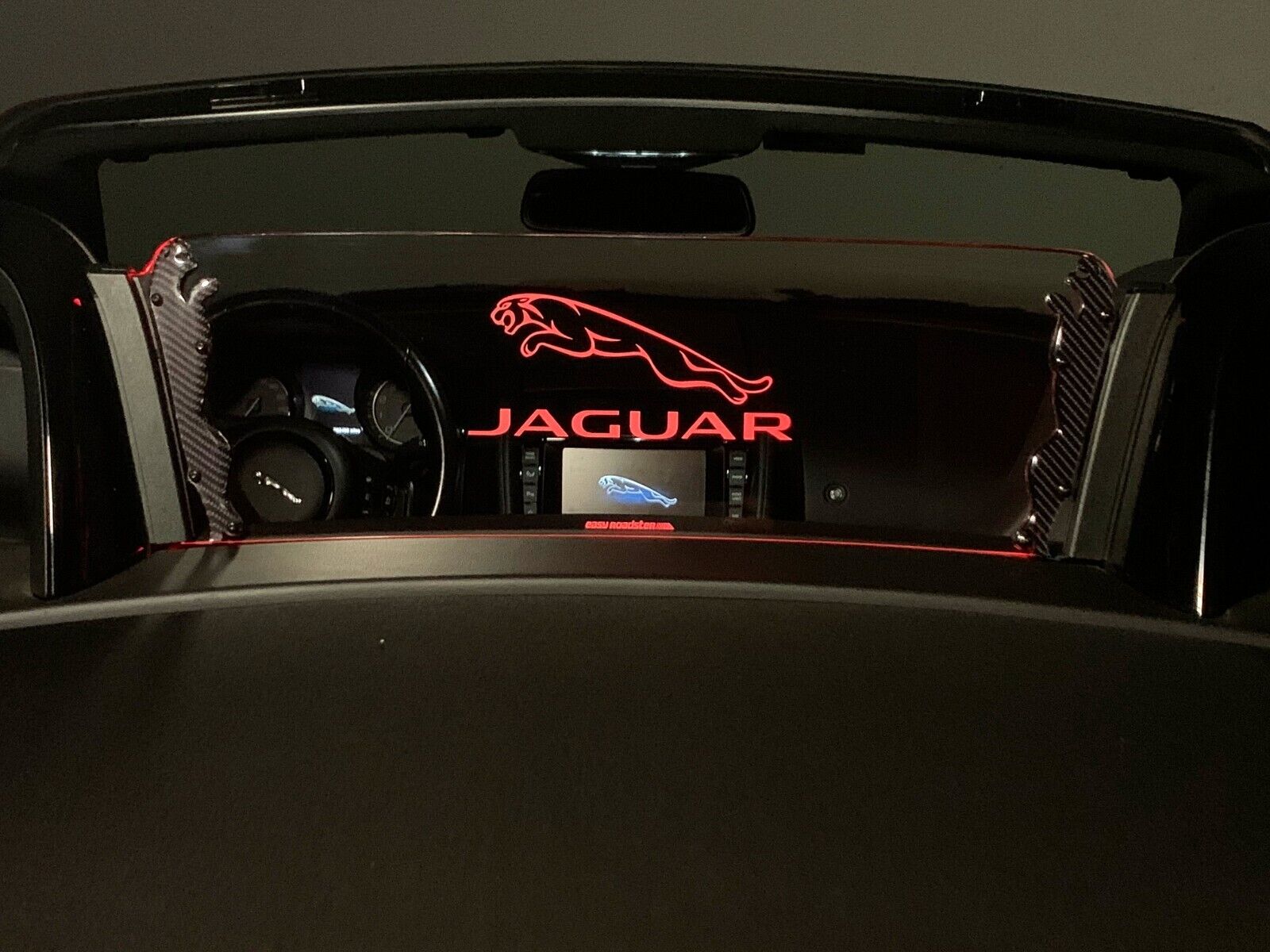 Easy Roadster Wind Deflector for Jaguar F-Type with Multi-color Illumination Kit